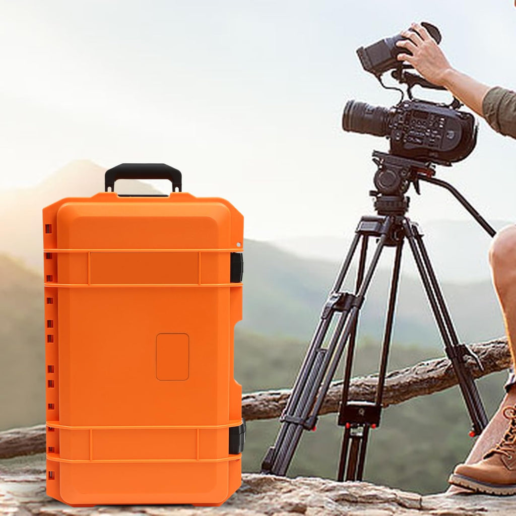 22" Rolling Waterproof Hard Camera Case with Customizable Foam H8192