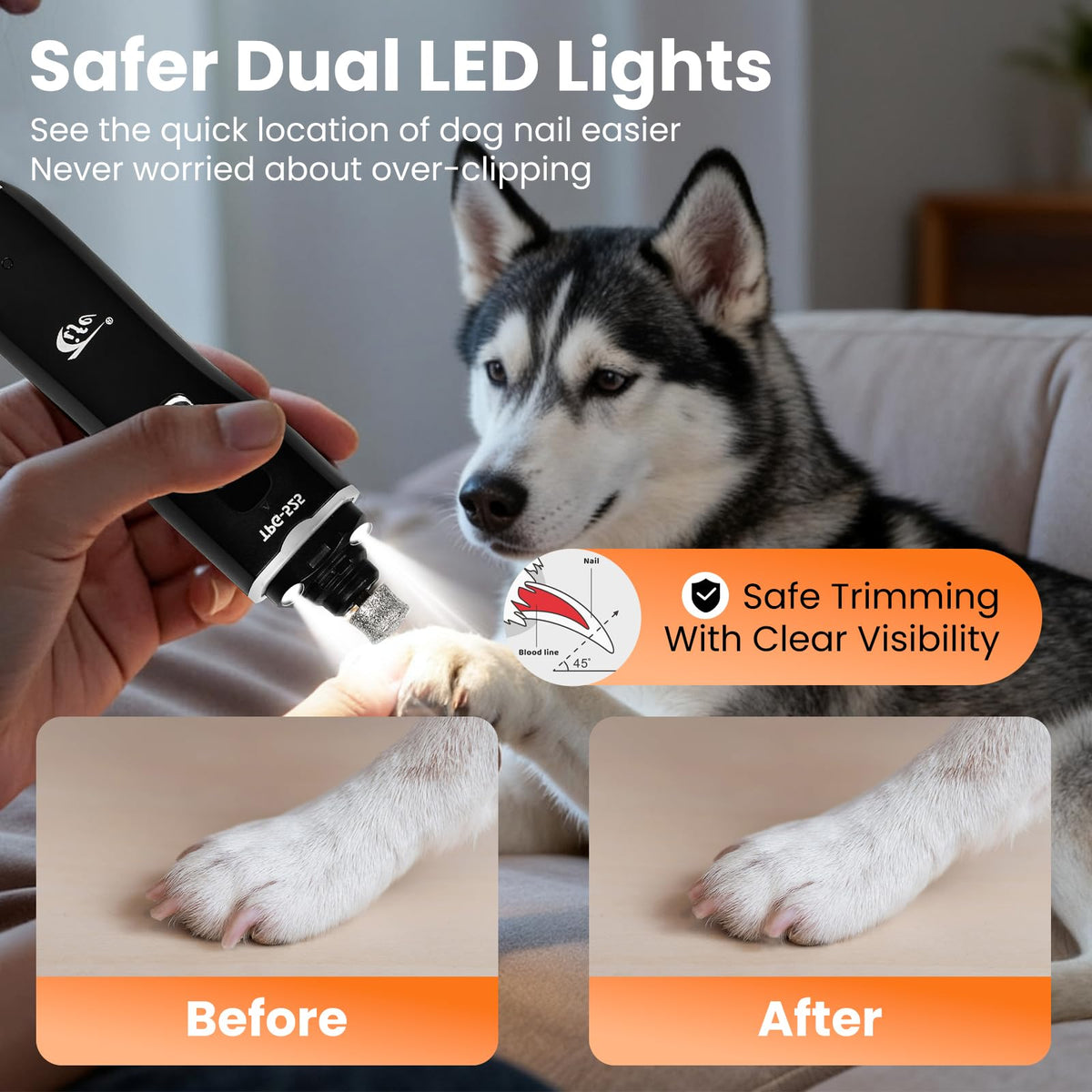 Rechargeable Electric Pet Nail Grinder J2580