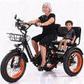 20"x4.0" Fat Tire 750W Folding Electric Tricycle 48V 15Ah Aluminum 7-Speed E5252