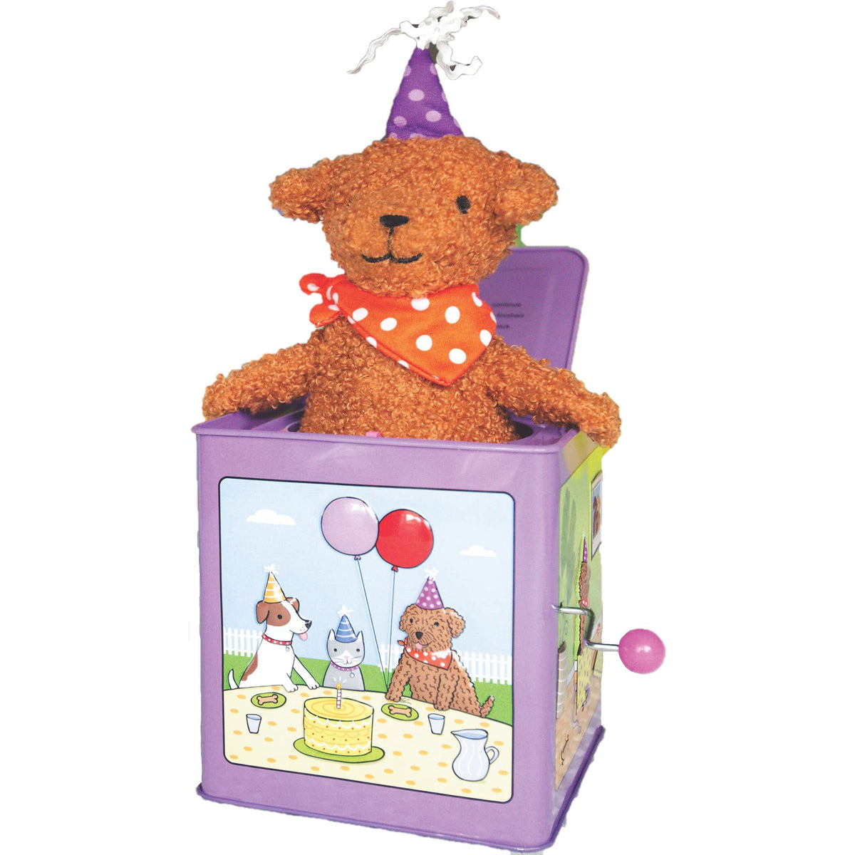Birthday Puppy Jack-in-the-Box Toy B322