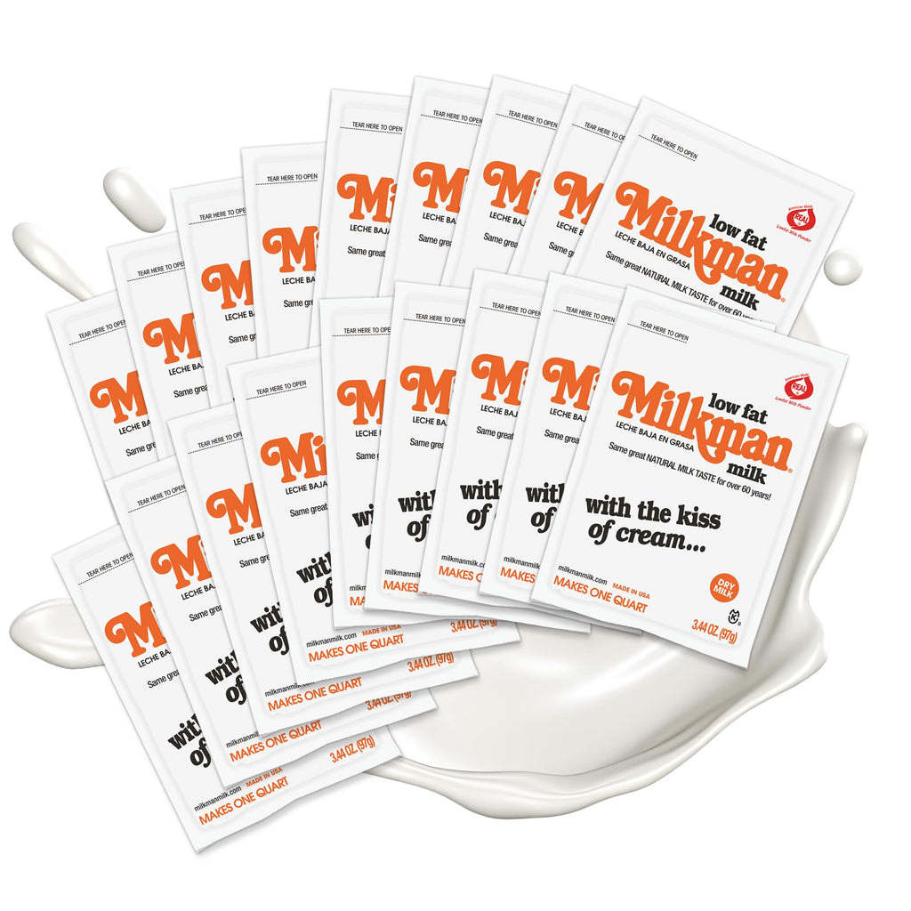 Low-Fat Instant Dry Milk Powder Packets 18 Pack B5839