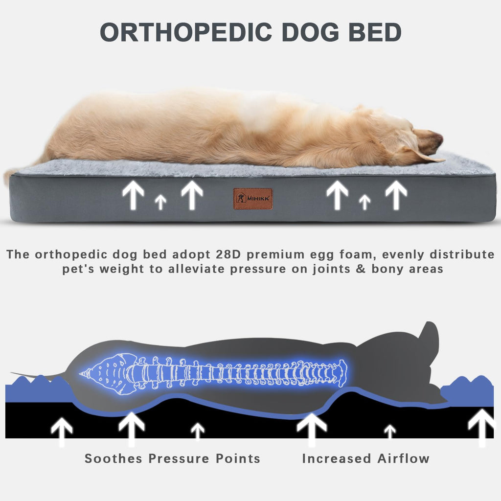 Medium Size Waterproof Orthopedic Dog Crate Bed W6290