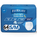 Small/Medium Disposable Pull-On Absorbent Underwear, 64 Count W55358