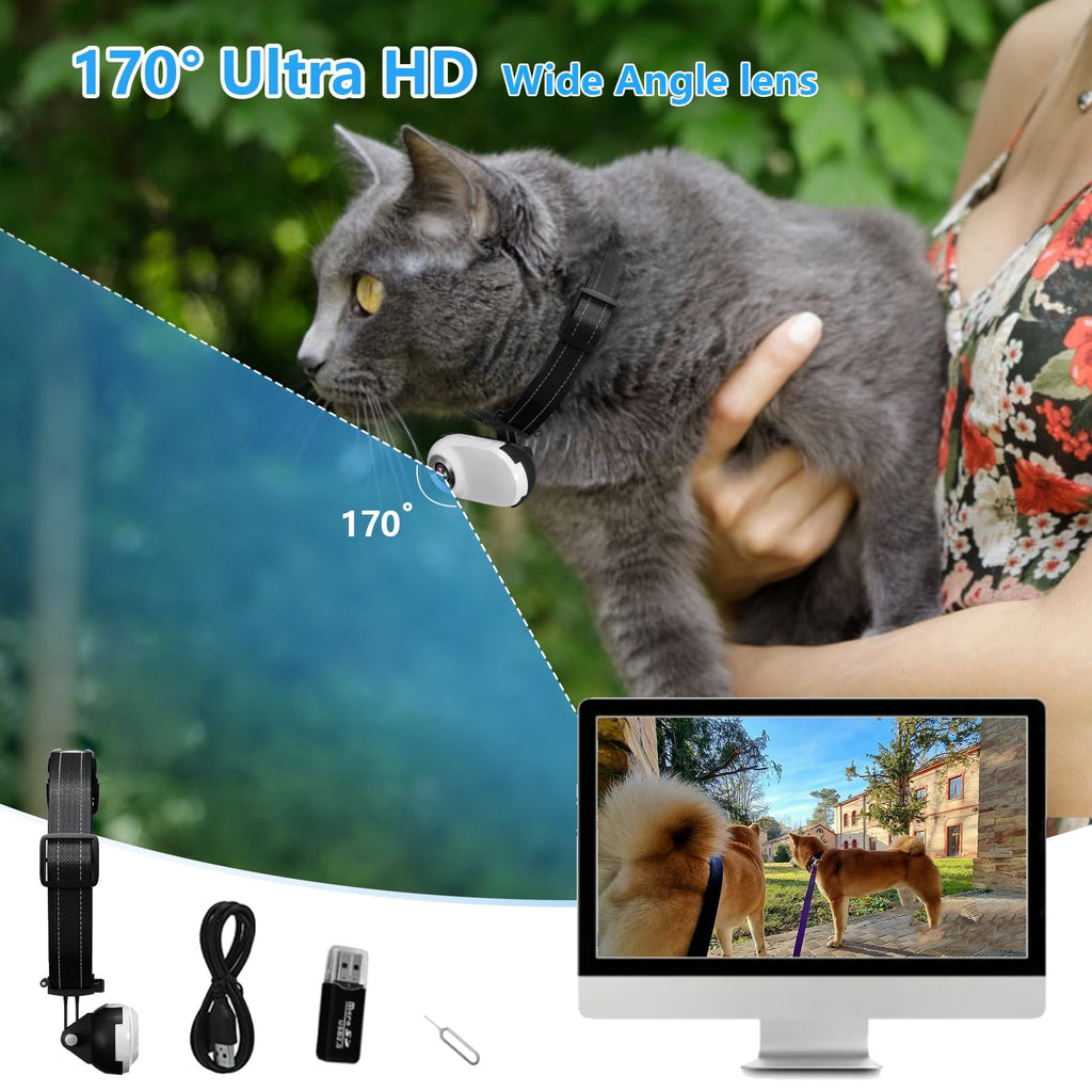 1080P Wireless Mini Pet Camera Collar X361