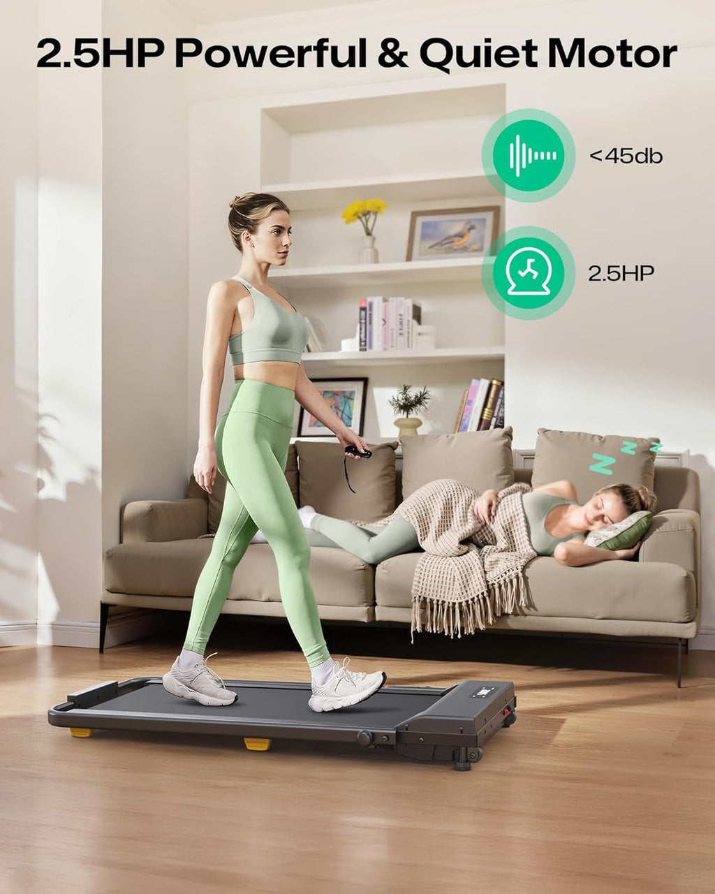 2.5HP Portable Walking Treadmill with Incline C9147
