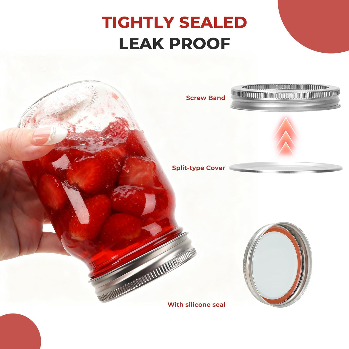 16 oz Glass Mason Jars 15 Pack I8355