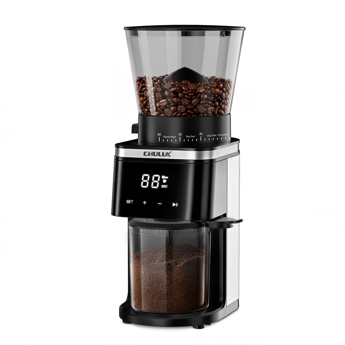 Electric Coffee Grinder with 60 Grind Settings O774053