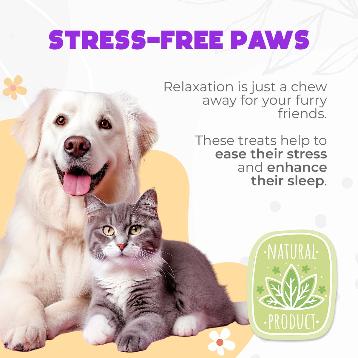 Chicken Flavor 60 Count Calming Chews for Dogs F53805