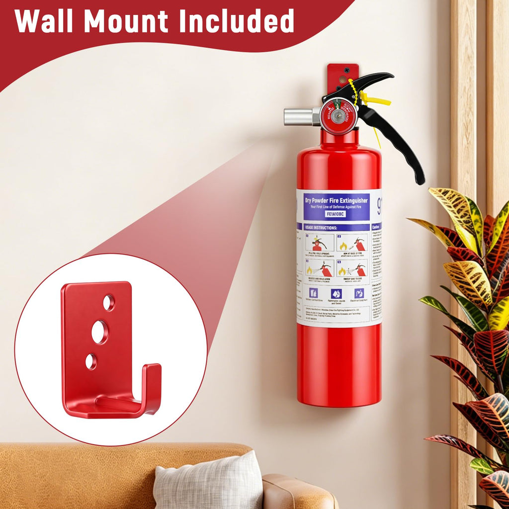 2 Pack 2.5LB ABC Dry Powder Fire Extinguisher J601