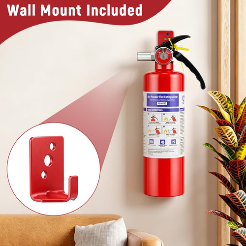 2 Pack 2.5LB ABC Dry Powder Fire Extinguisher J601