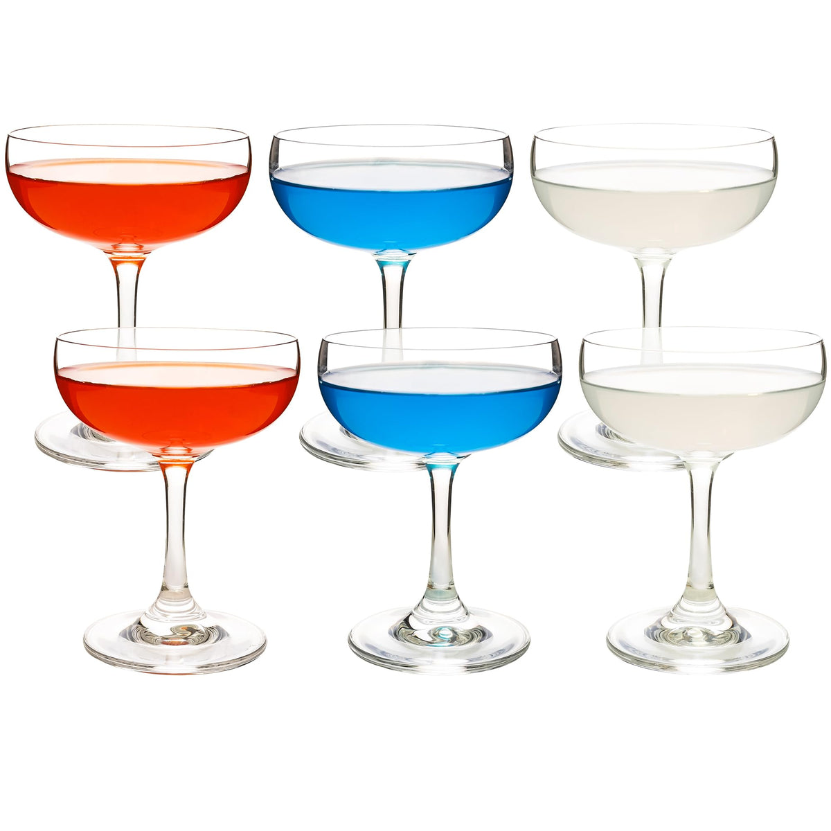 Champagne Glasses Set of 6 Crystal Cocktail Glasses 7 oz O35782