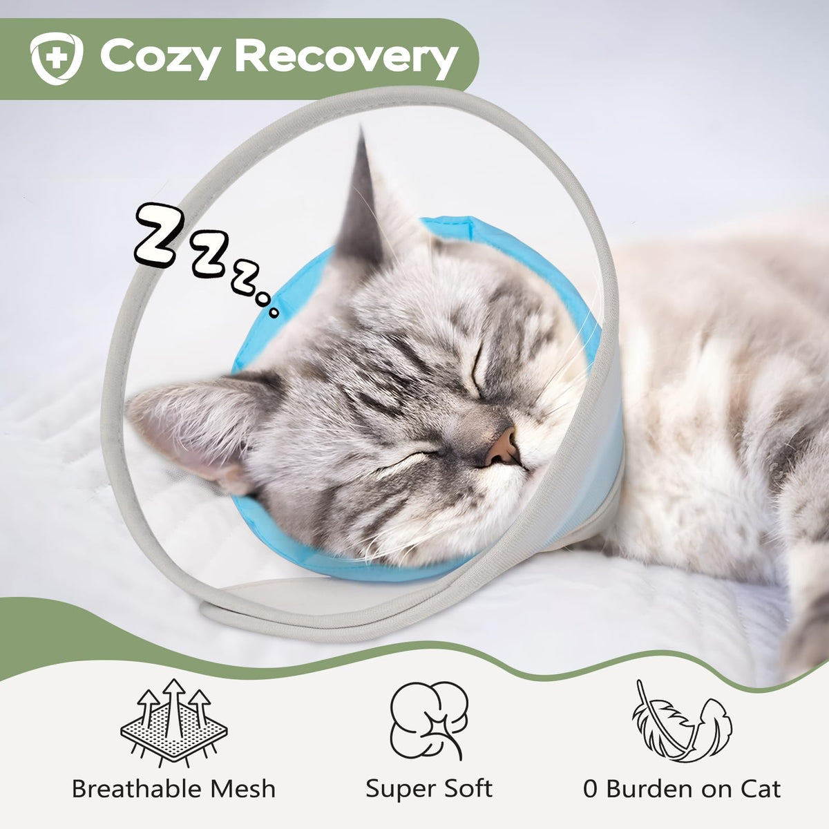 Soft Waterproof Mesh Cat Recovery Cone Collar H11310
