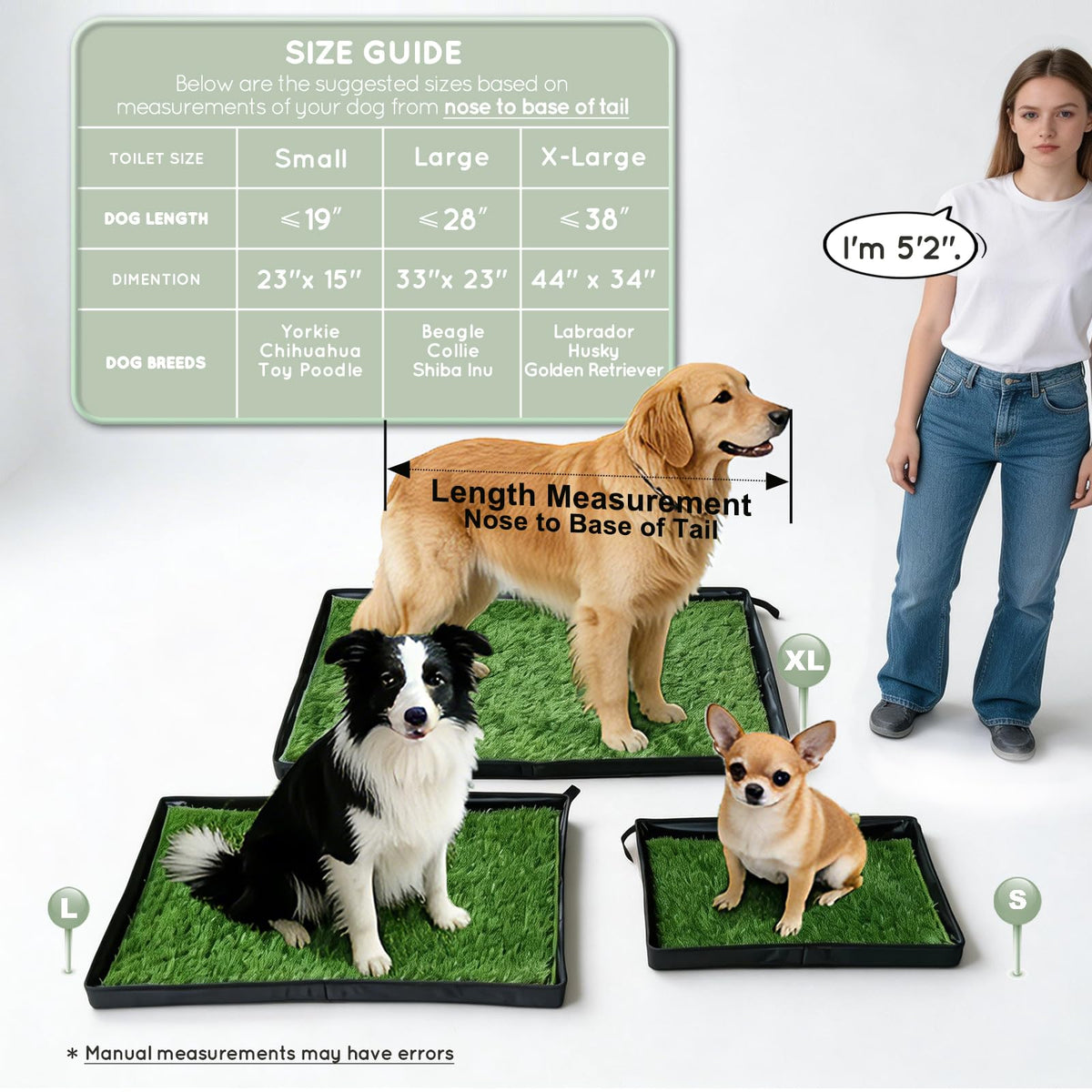 Dog Grass Pad with Dog Litter Box M9680