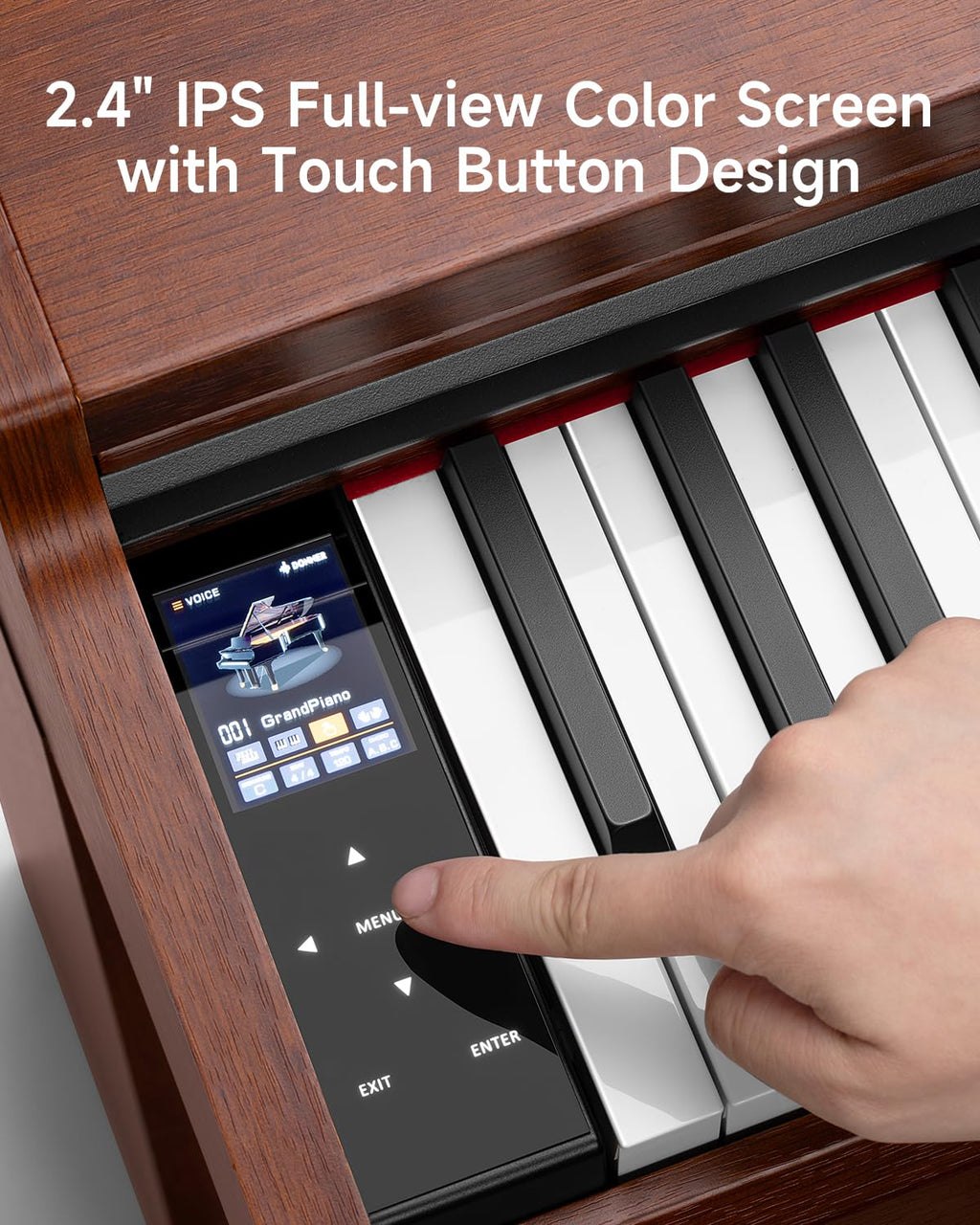 88 Key Graded Weighted Digital Piano with Storage Piano Bench A58064