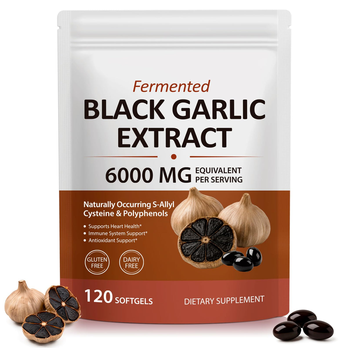 Black Garlic Softgels 6000mg 120 Softgels P52911