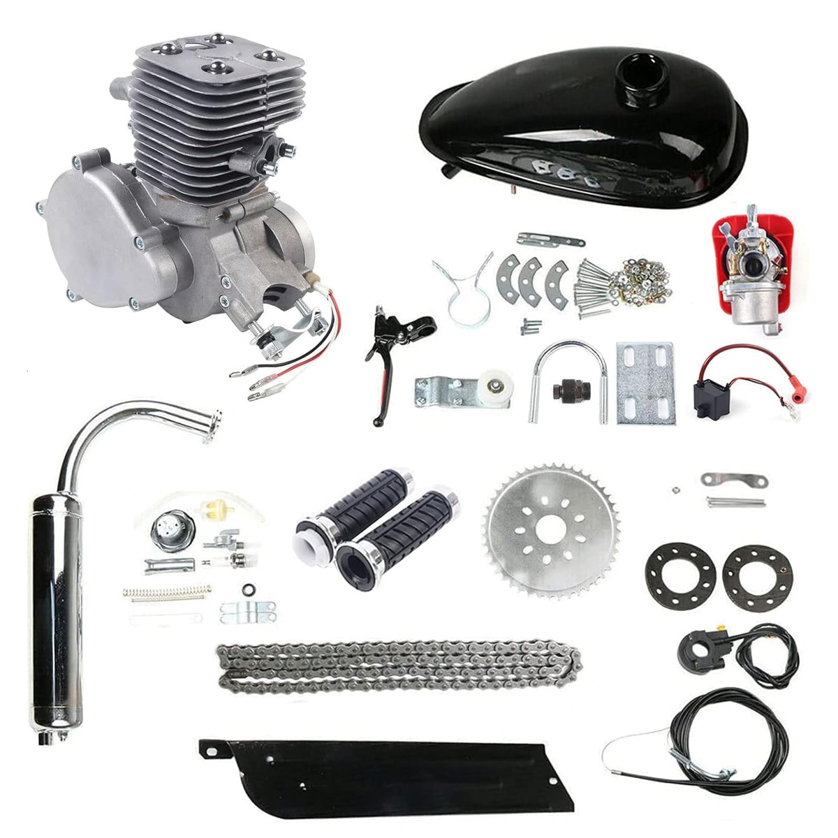 2 Stroke 100cc Bicycle Engine Kit with 44 Tooth Sprocket F4140