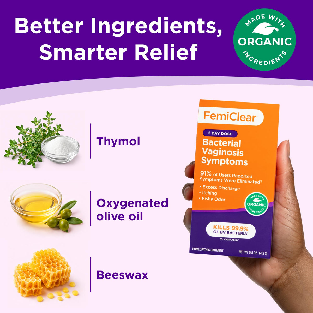 Bacterial Vaginosis Symptoms Ointment, 0.5 Oz X788825