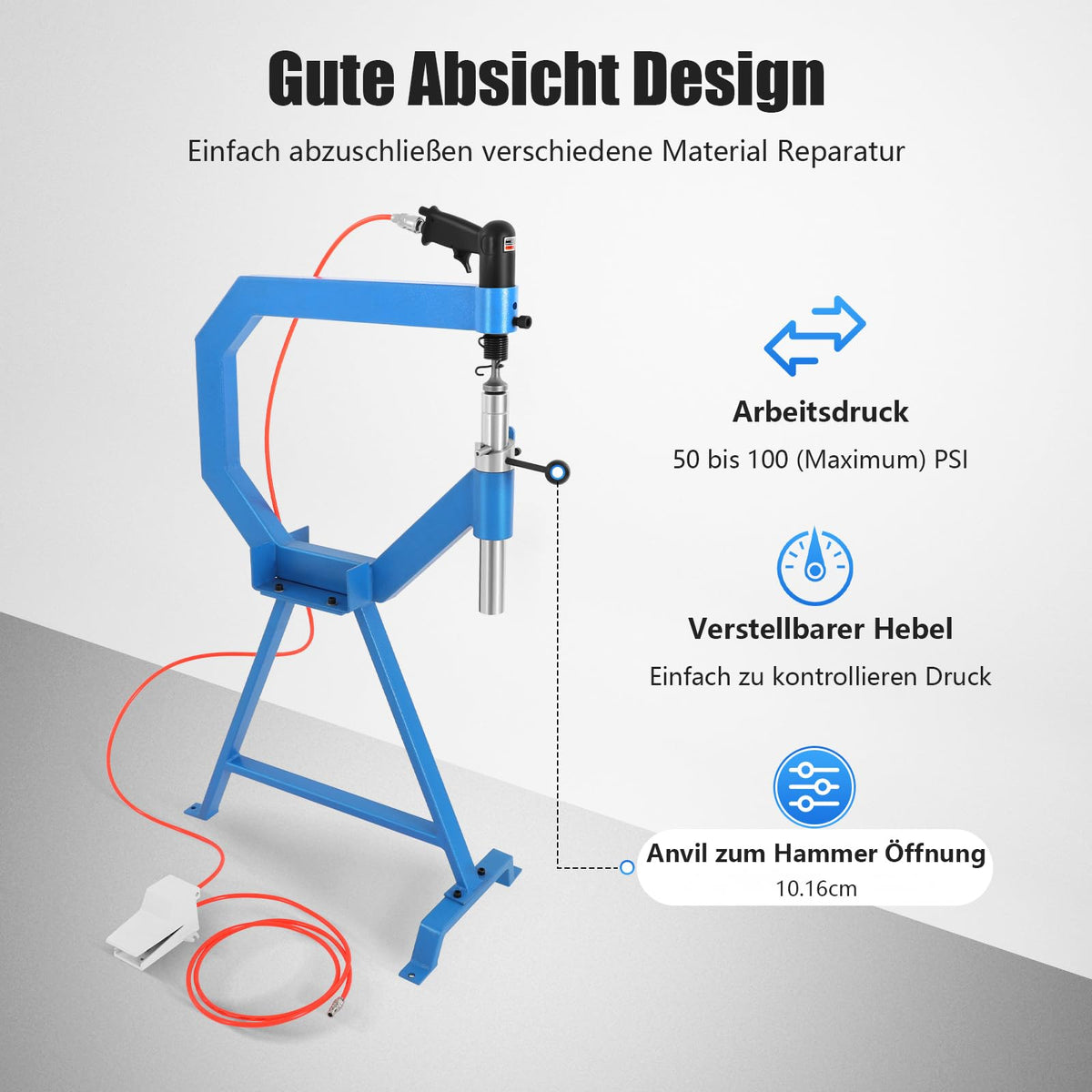 Pneumatic Planishing Hammer with Anvil Dies G3364
