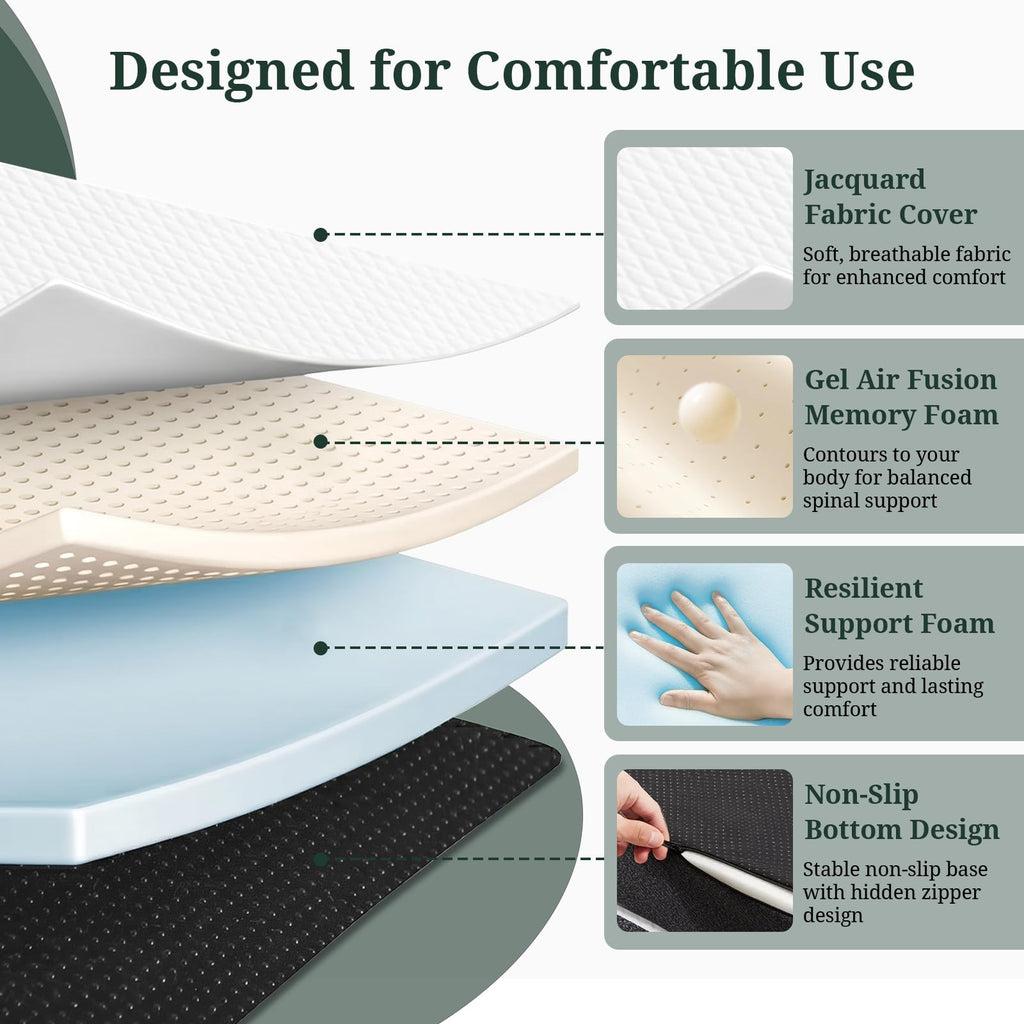 3 Inch Twin Tri-Fold Memory Foam Mattress A186479