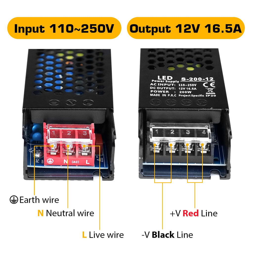 12V 200W Ultra Thin LED Power Supply M848359
