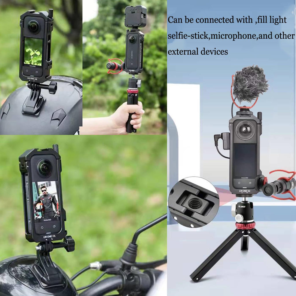 Aluminum Frame Cage Case Bag Glass Lens Guard Set Screen Protector E3616