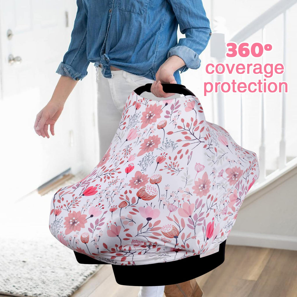 4-in-1 Baby Car Seat Canopy Nursing Cover X27342