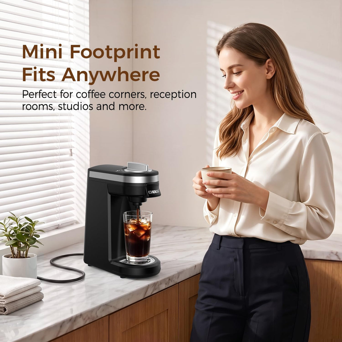 Single Serve Coffee Maker Black S217136