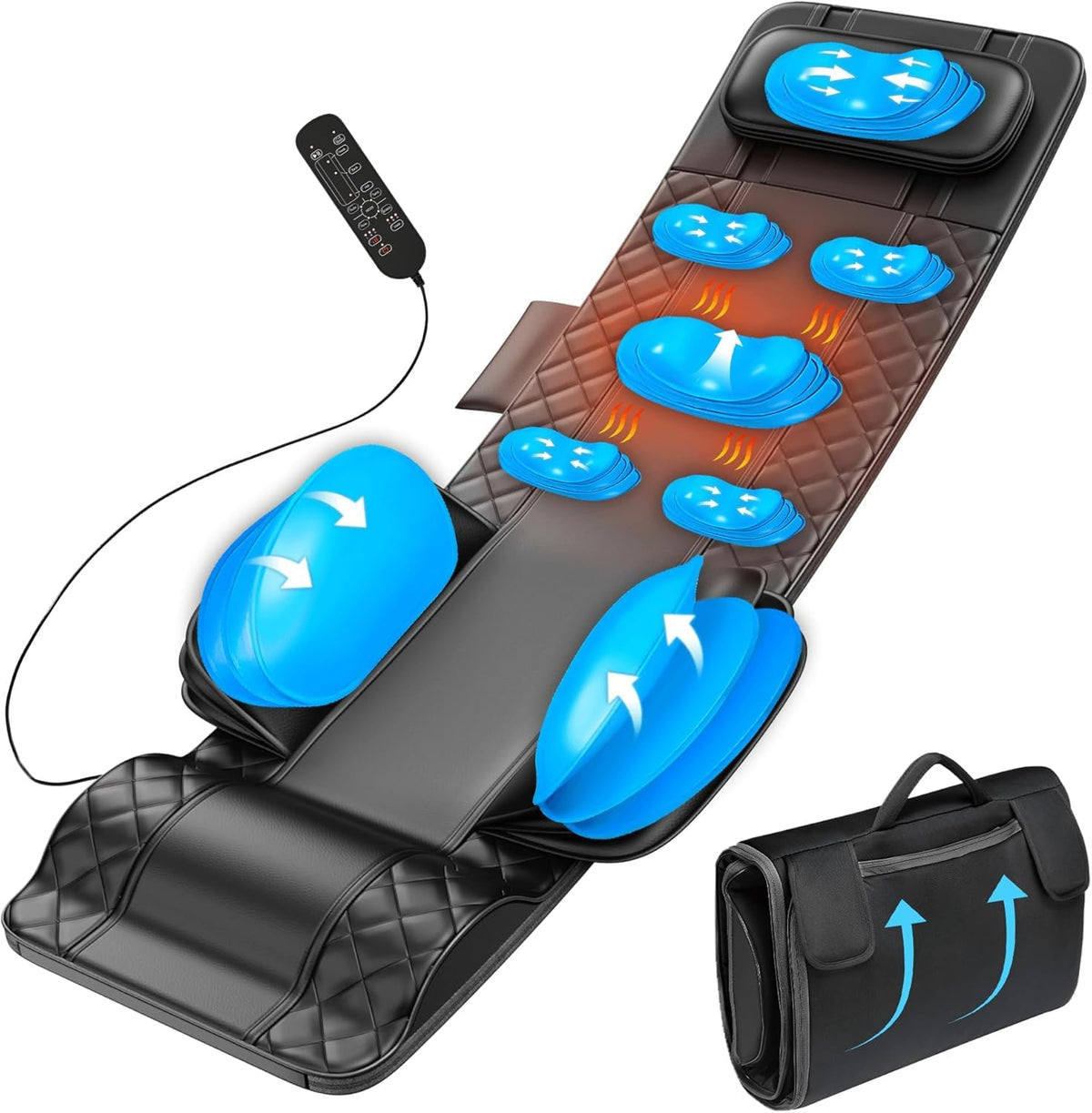 Foldable Full Body Massage Mat with Heat M79384