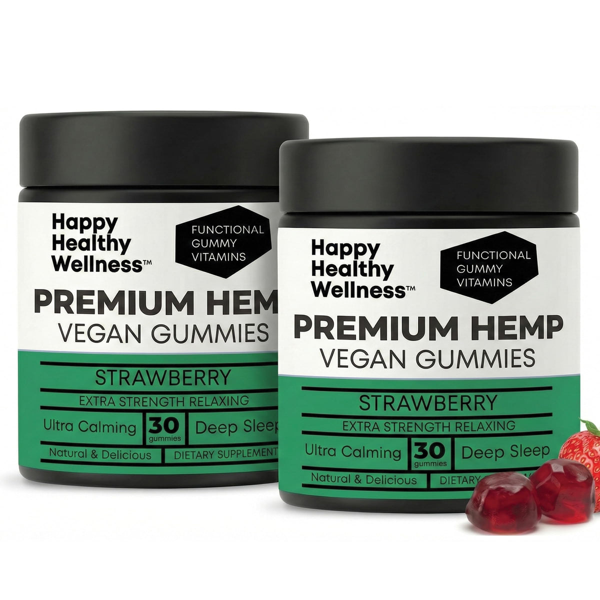 Strawberry Hemp Gummies 60 Count F253563