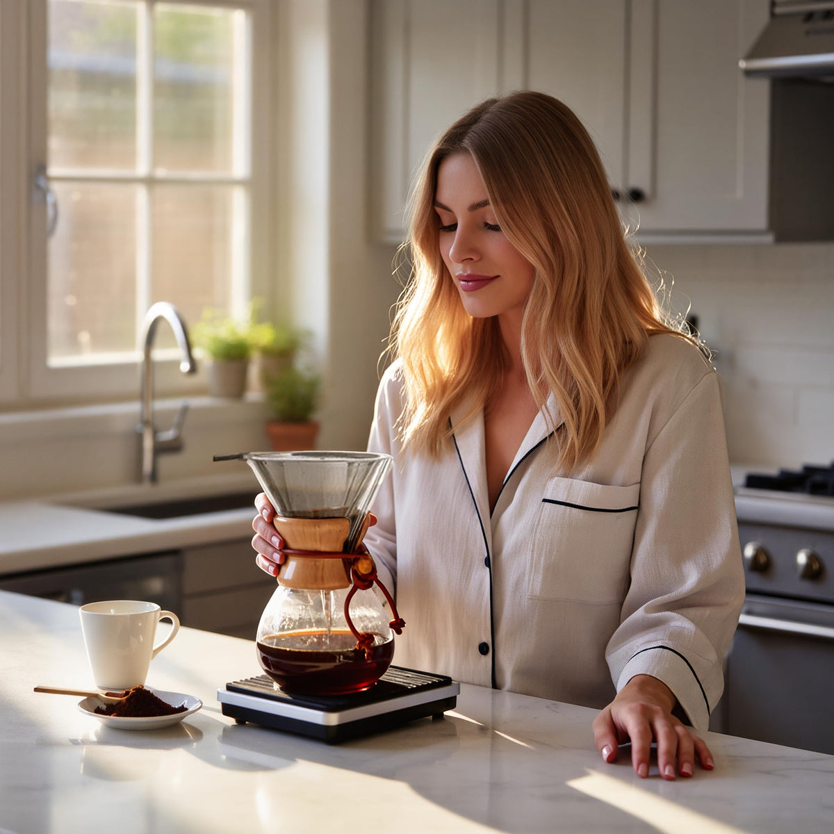 Glass 10 Cup Coffee Pour Over Set Z24357