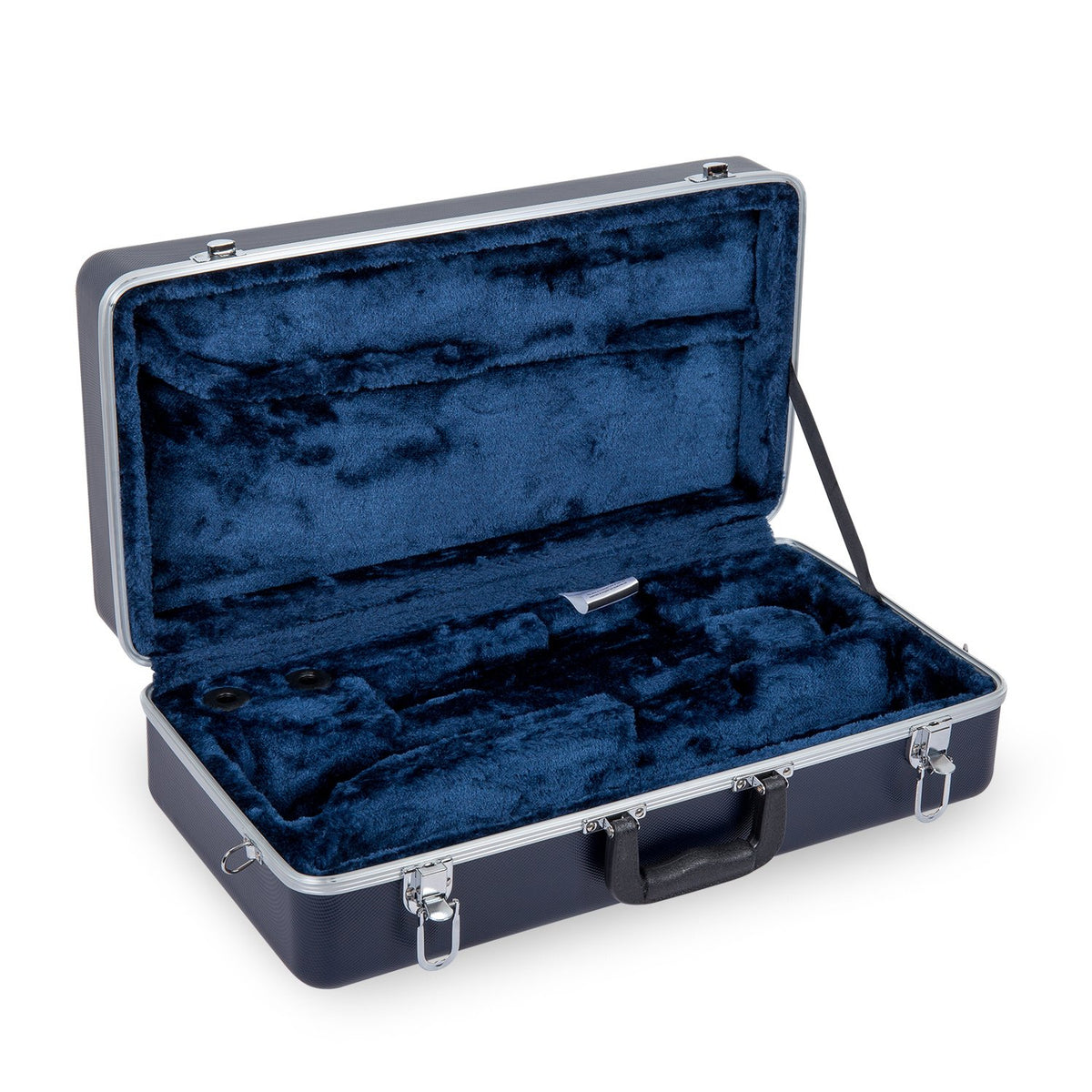 Textured Blue Velvet Interior Trumpet Case Z374