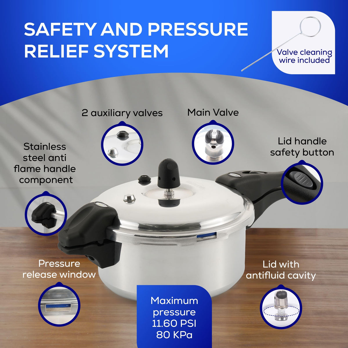 3.7 Qt Aluminum Pressure Pot D165