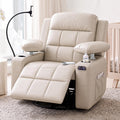 Power Swivel Recliner Chair with Motorized Adjustable Armrests Q343286