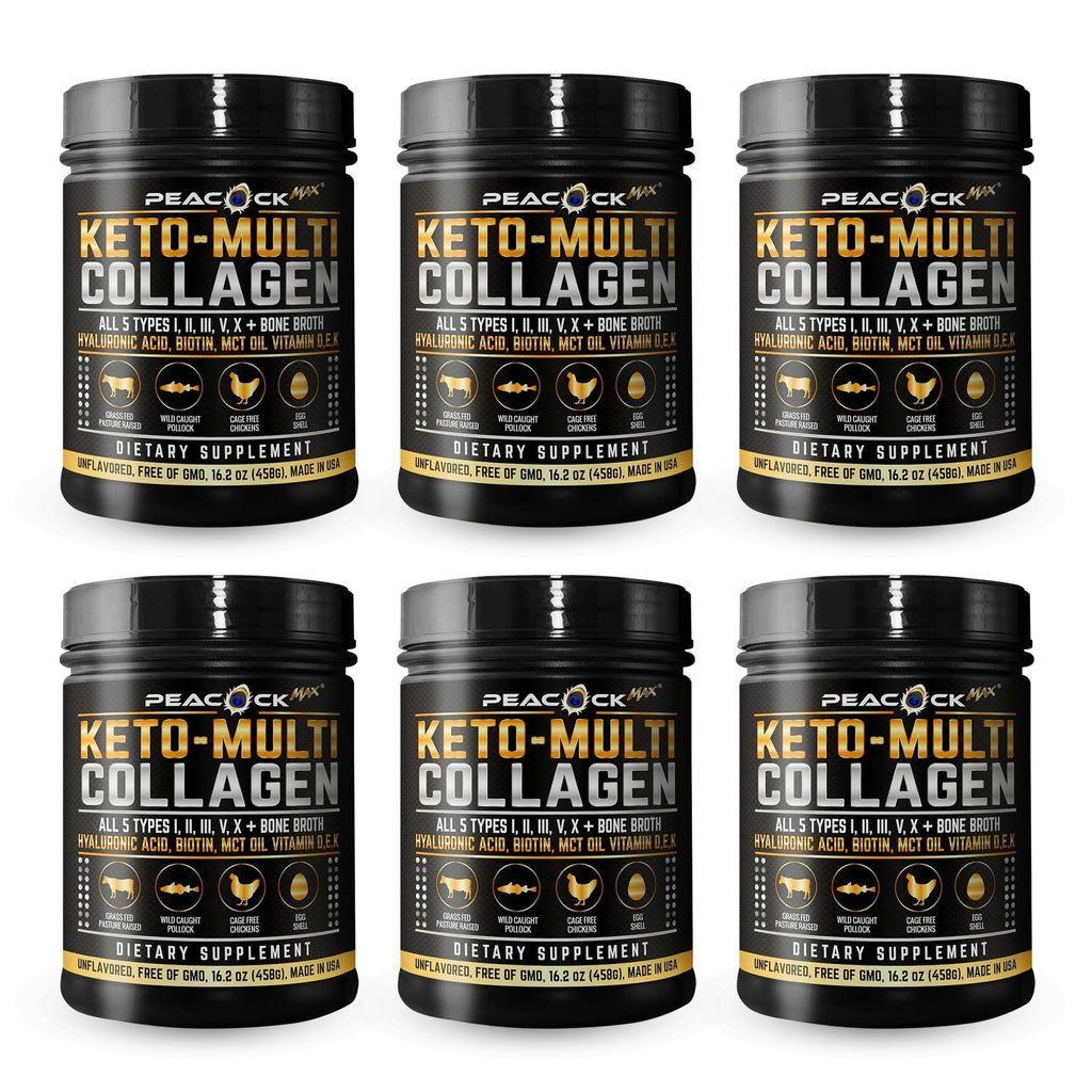 Multi Collagen Protein Powder 16.2 oz Pack of 6 Unflavored D939298