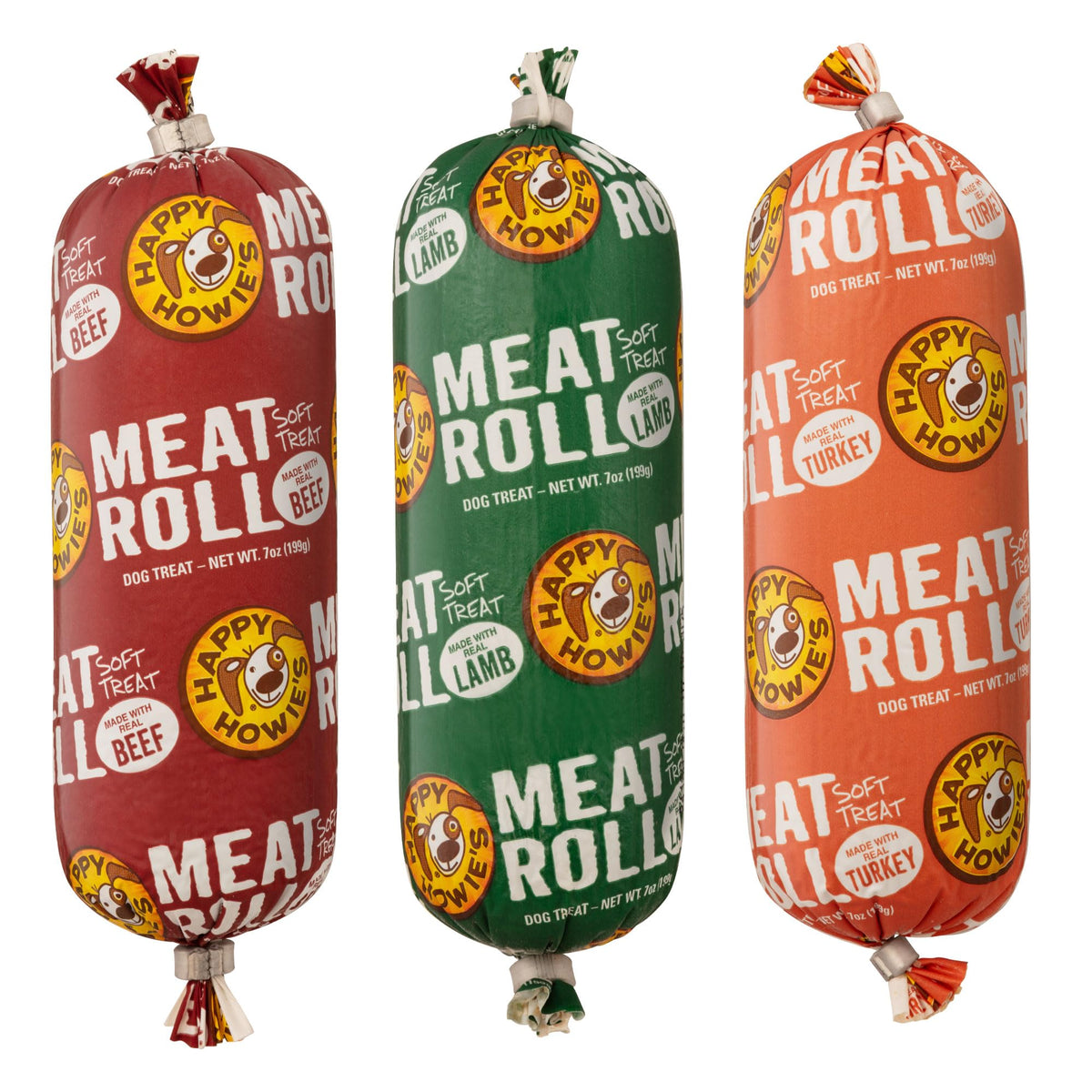 Beef Lamb Turkey Soft Meat Roll Treat 7 Oz (Pack of 3) W575947