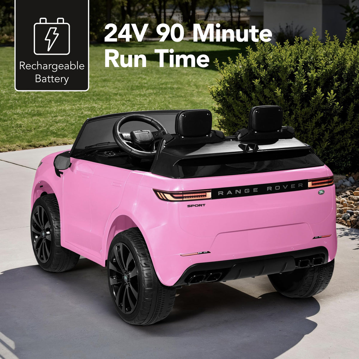 Pink 2-Seater Electric Ride On Car Truck K8326
