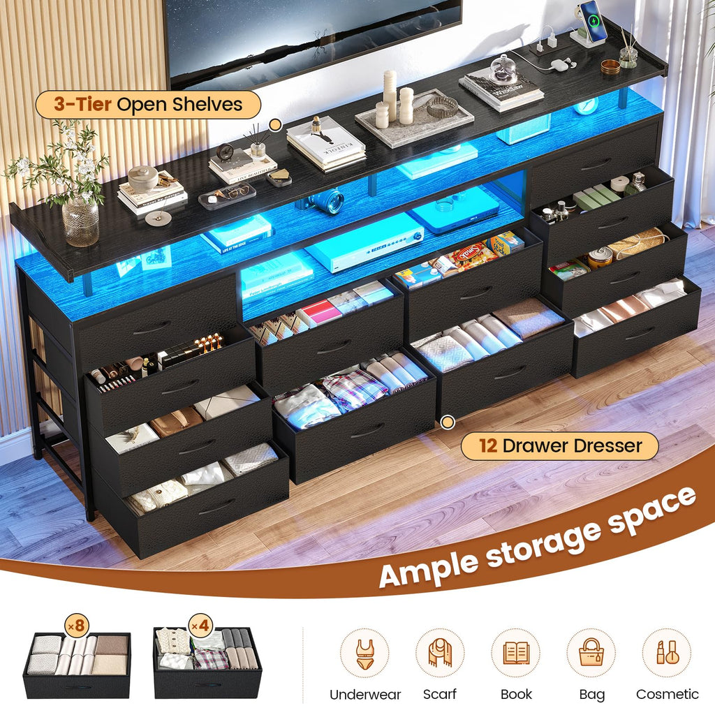 12 Drawers TV Stand Dresser K250