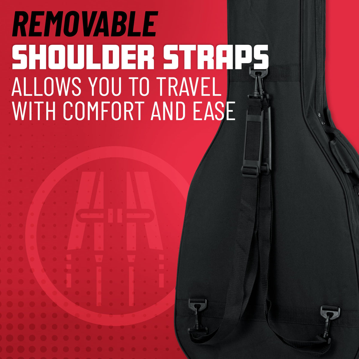 Lightweight Polyfoam Guitar Case M33437