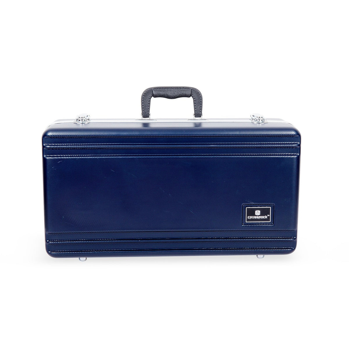Textured Blue Velvet Interior Trumpet Case Z374