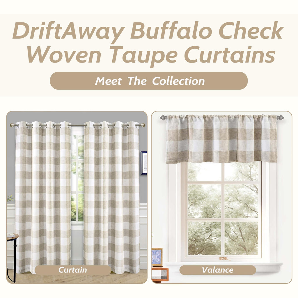 Buffalo Plaid Blackout Curtains 2 Panels L6266
