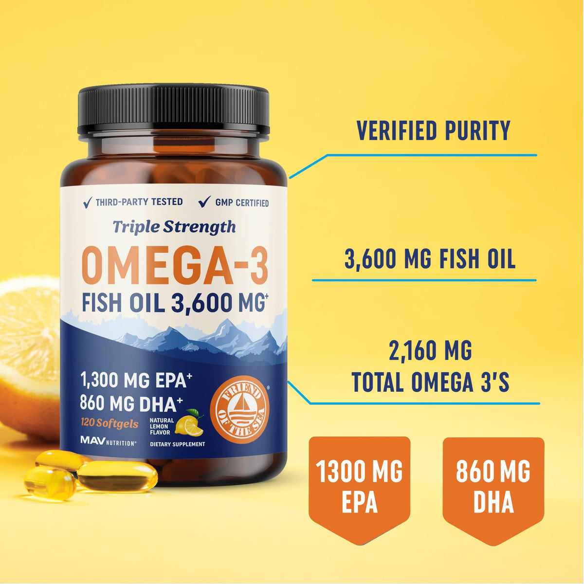 Omega 3 Fish Oil and Probiotic Capsules M173