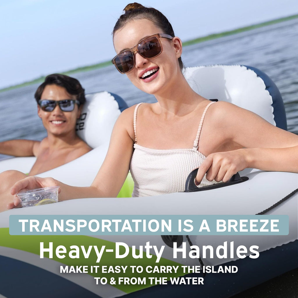 4 Person Inflatable Lounger with Cup Holders U4170