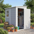 5 x 4 FT Plastic Outdoor Storage Shed with Floor X882610