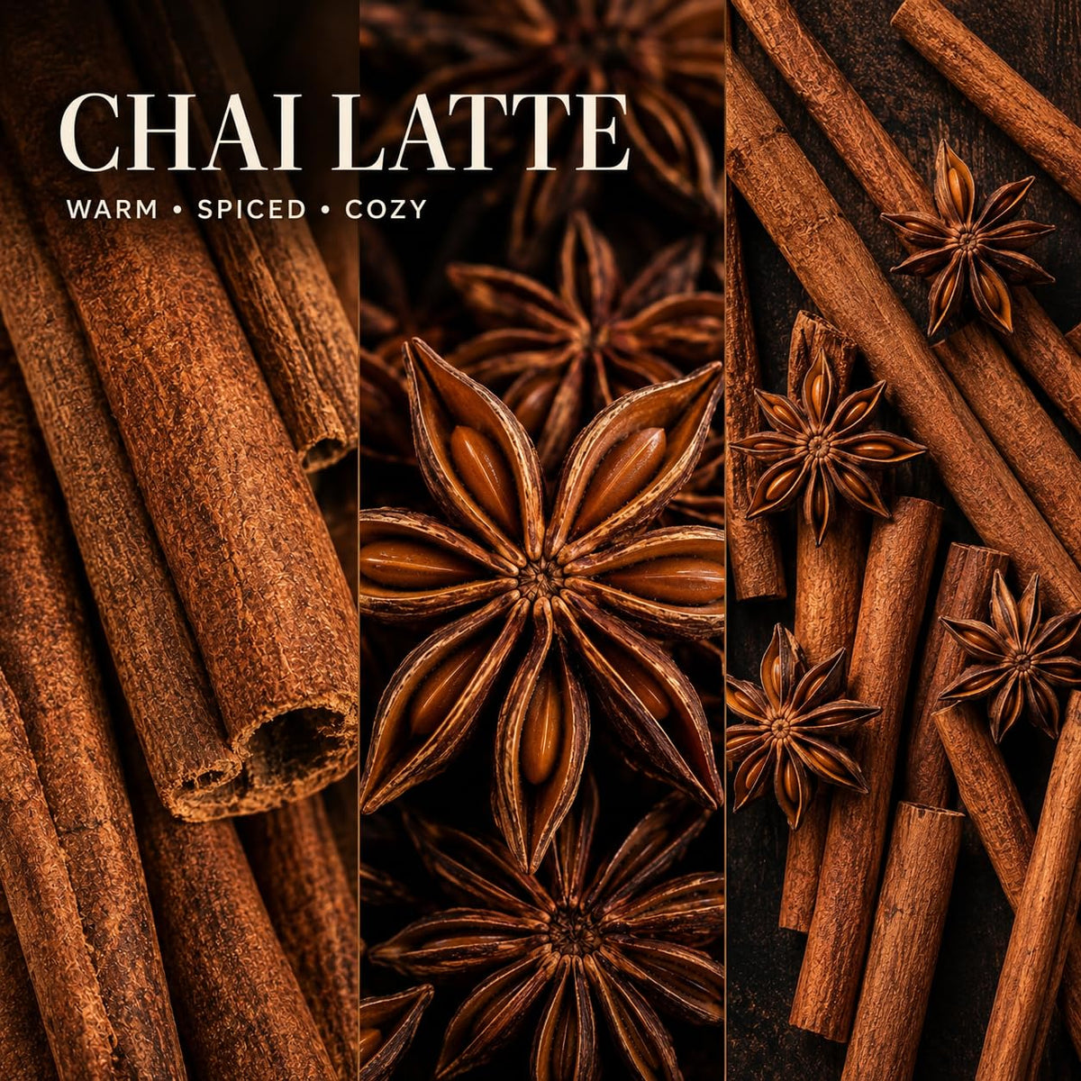 Chai Latte Scented Candle, 8 oz, Soy Wax, Crackling Wood Wick R604685