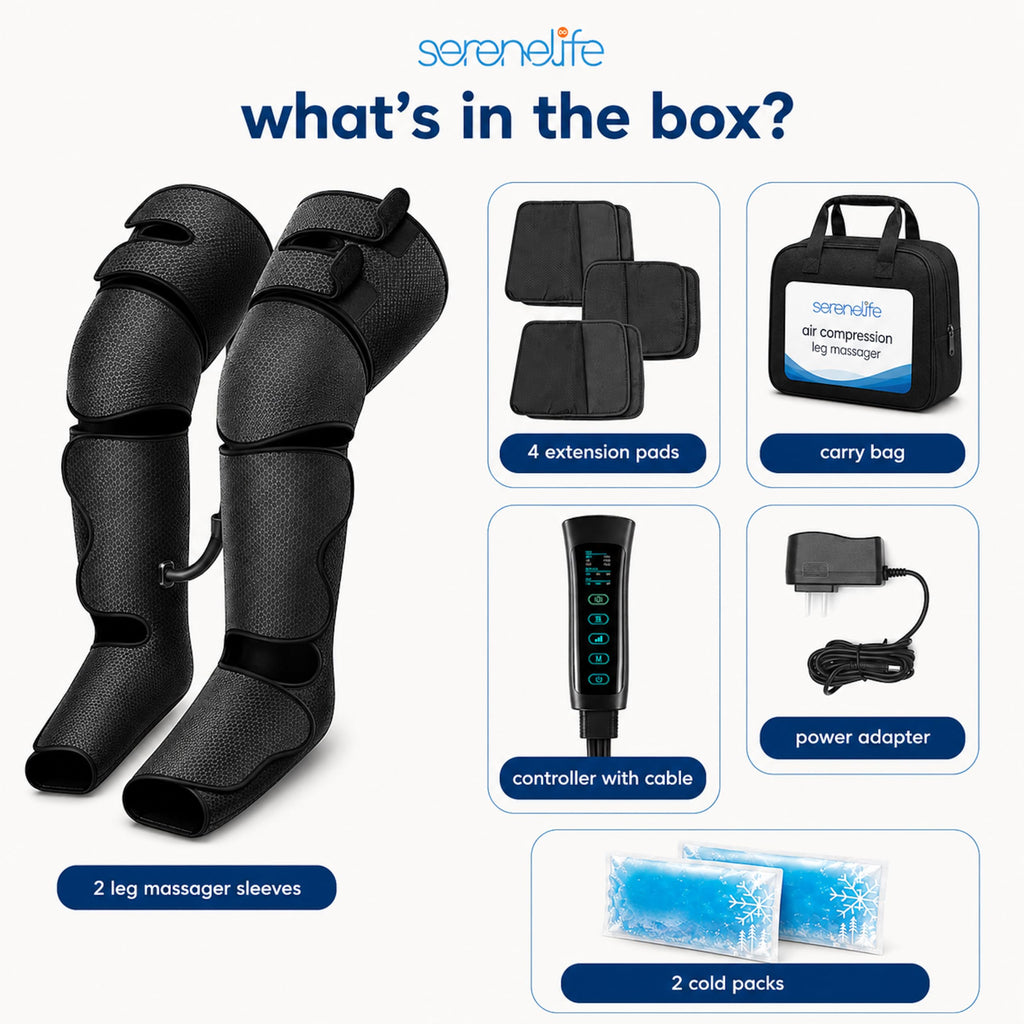 Air Compression Leg Massager with Heat and Compression U2031