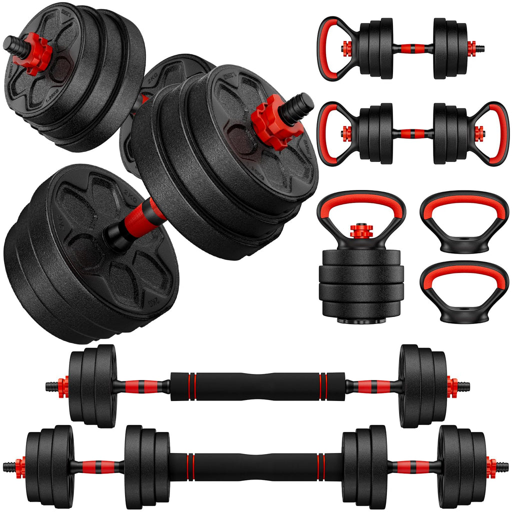 Adjustable 5-in-1 Dumbbell Set with Connector N501452
