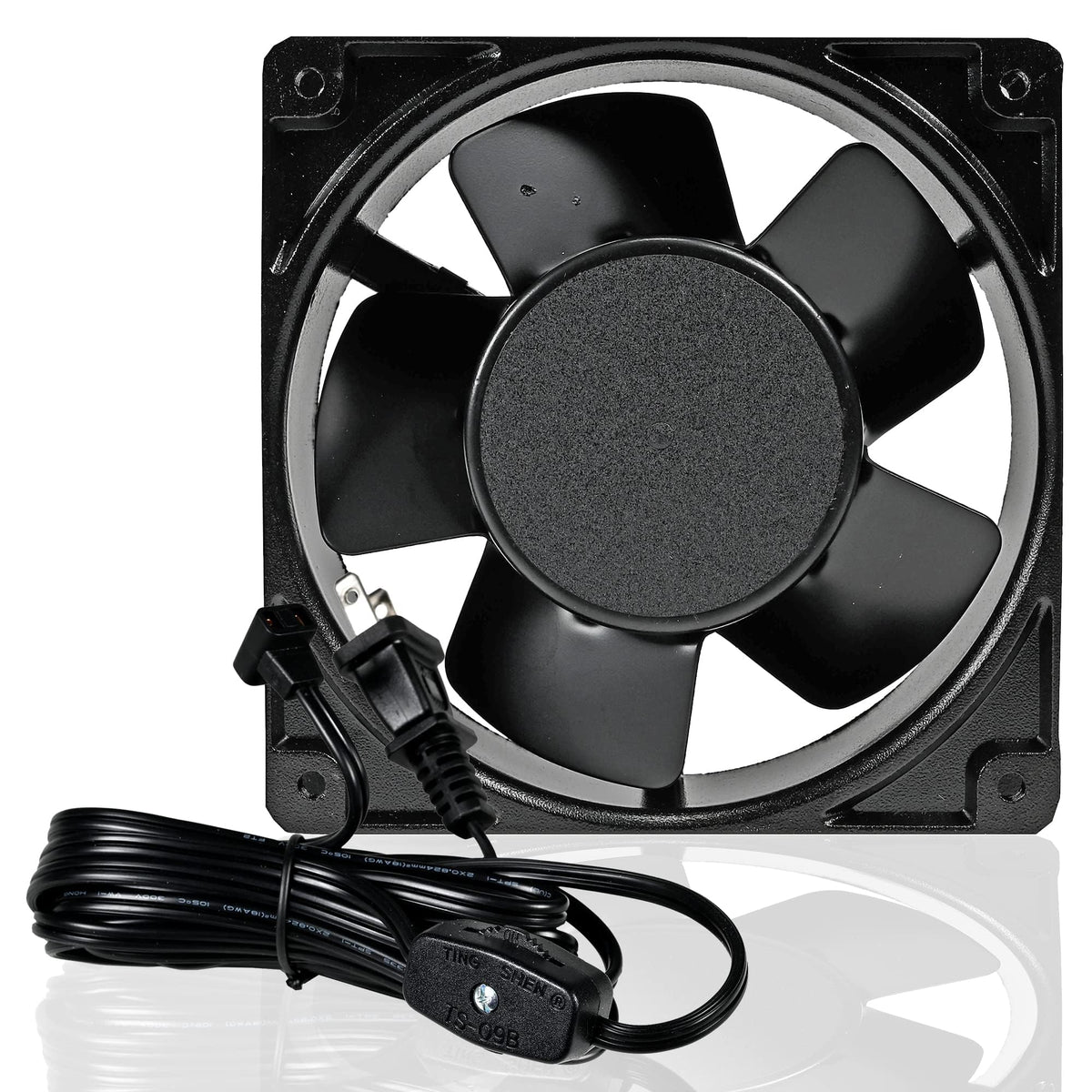 Quiet Air Cooling Corner Fan with Button Controller J8995
