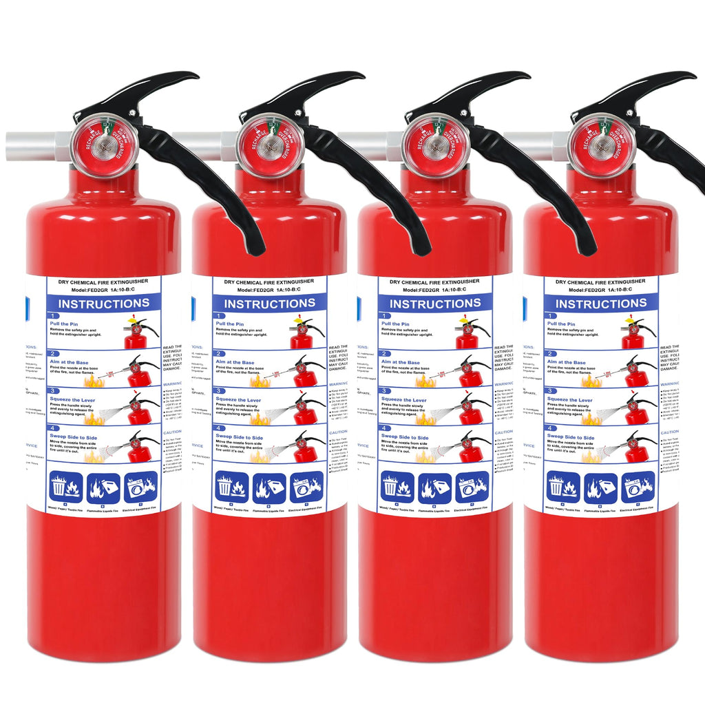 4 Pack ABC Dry Chemical Fire Extinguishers M93251