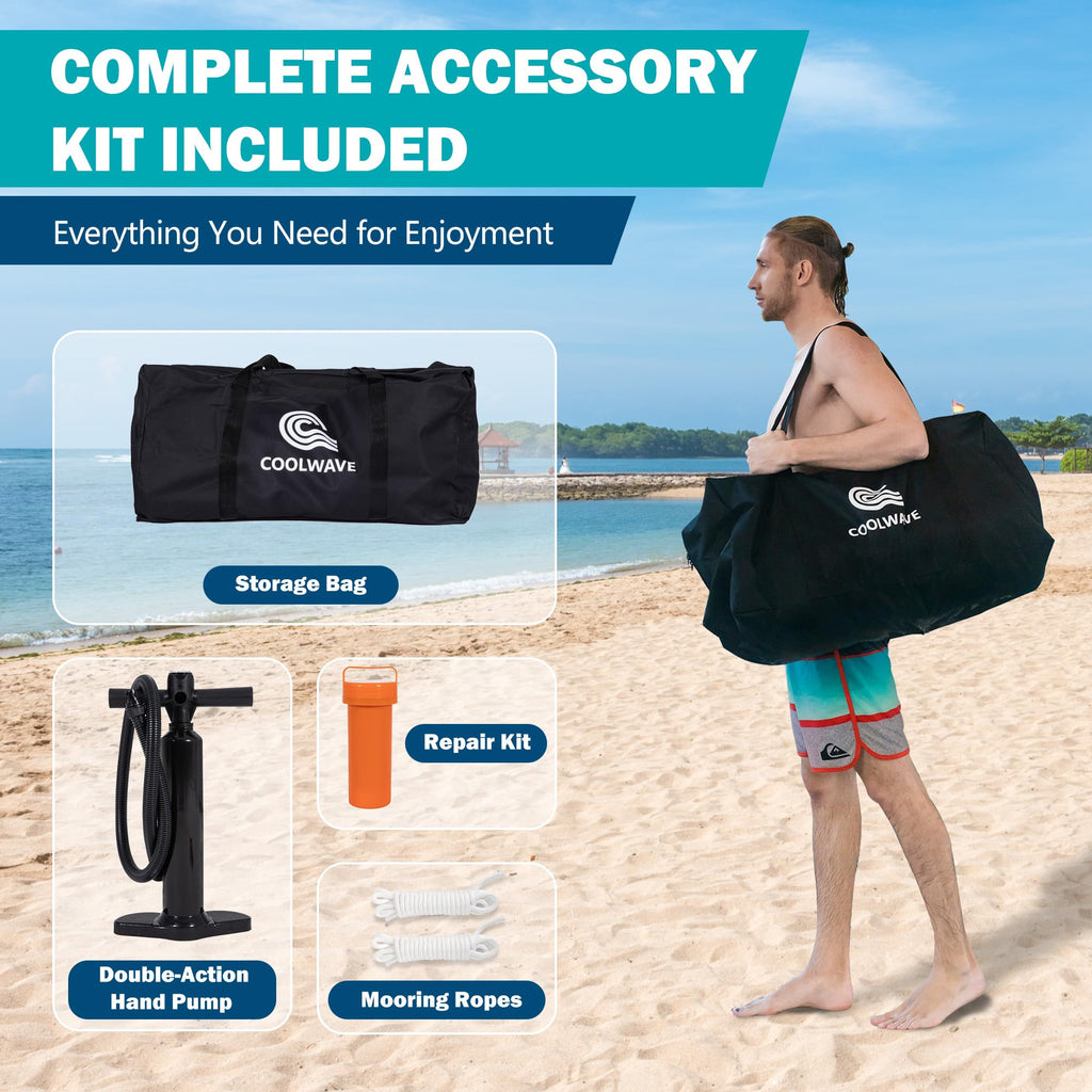 Inflatable Water Hammock Floating Dock with Cup Holders V7595