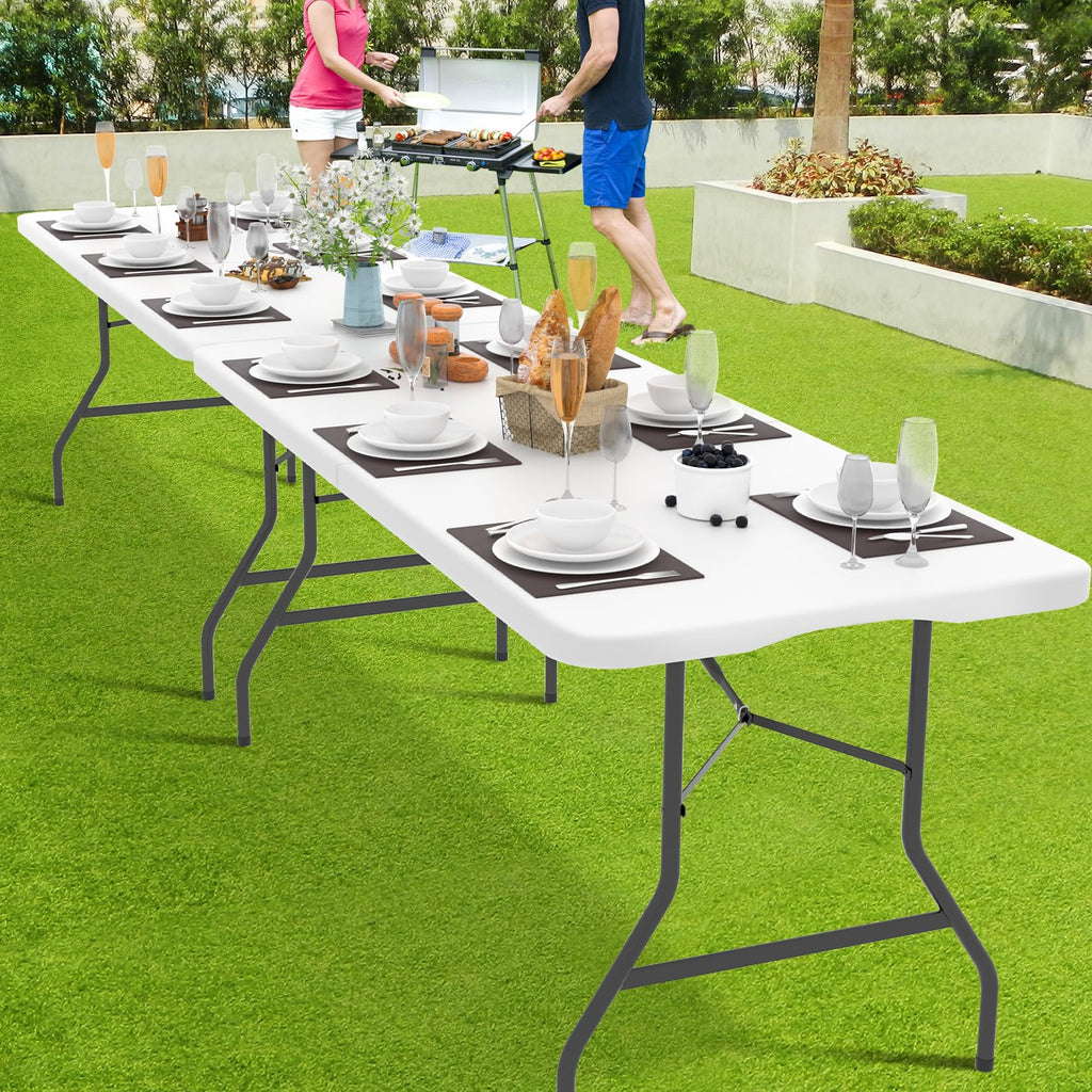 6 ft Heavy Duty Plastic Folding Table Y59931